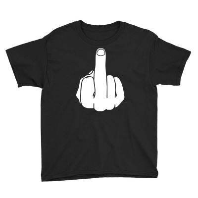 Middle Finger Youth Tee Designed By Cuser388