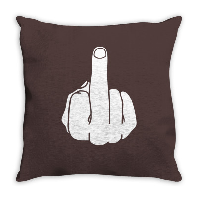 Middle Finger Throw Pillow Designed By Cuser388