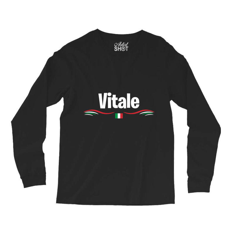 Italy Flag Italian Birthday Name Vitale Pullover Hoodie Long Sleeve Shirts by bettincam | Artistshot