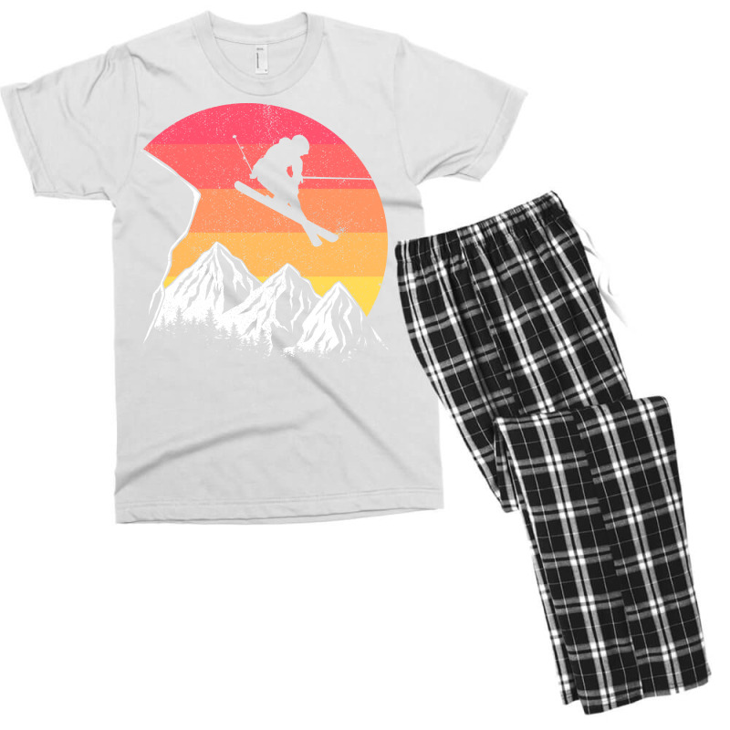 Vintage Alpine Skiing Love Men's T-shirt Pajama Set | Artistshot