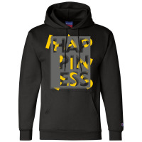 3d Effect Scrambled Letter Of Happiness Tumblr Champion Hoodie | Artistshot