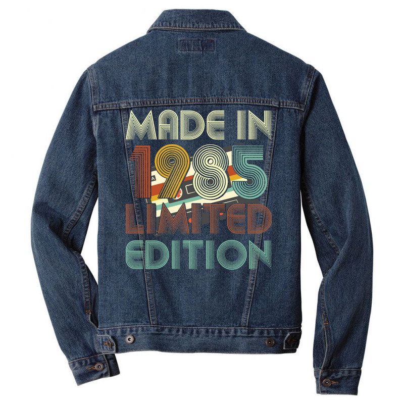 1985 Limited Edition Red Men Denim Jacket | Artistshot