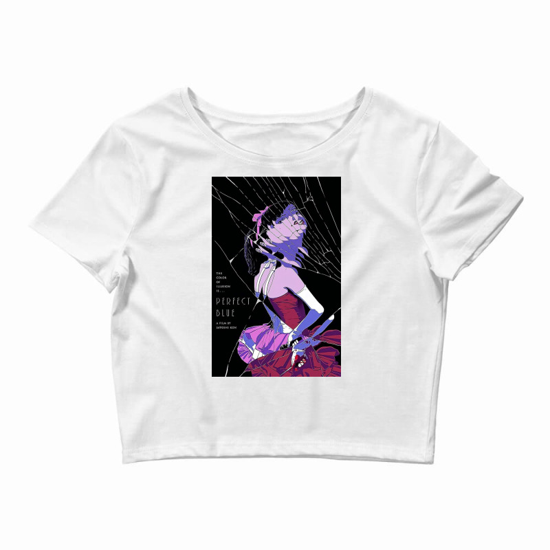 Perfect Blue Poster Crop Top by hattieholt | Artistshot