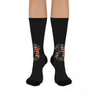 Party Like It's 1773 Funny Us History Boston Tea Vintage Crew Socks | Artistshot