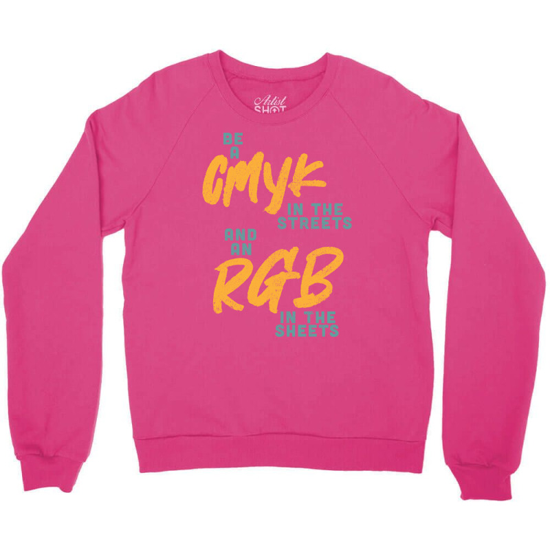 Cmyk In The Streets Cute Crewneck Sweatshirt by schalforlays | Artistshot