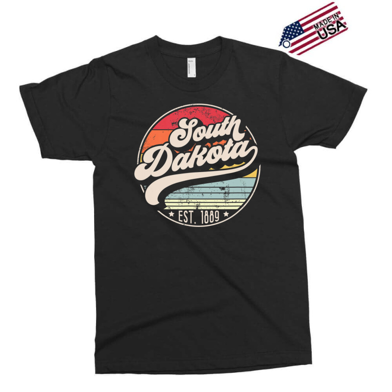 Limited Edition Retro South Dakota Home State Sd Cool 70s Style Sunset Exclusive T-shirt | Artistshot