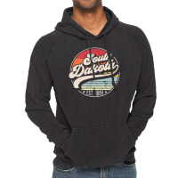 Limited Edition Retro South Dakota Home State Sd Cool 70s Style Sunset Vintage Hoodie | Artistshot