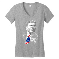 Funny I Smell Hippies Vintage Ronald Reagan Women's V-neck T-shirt | Artistshot