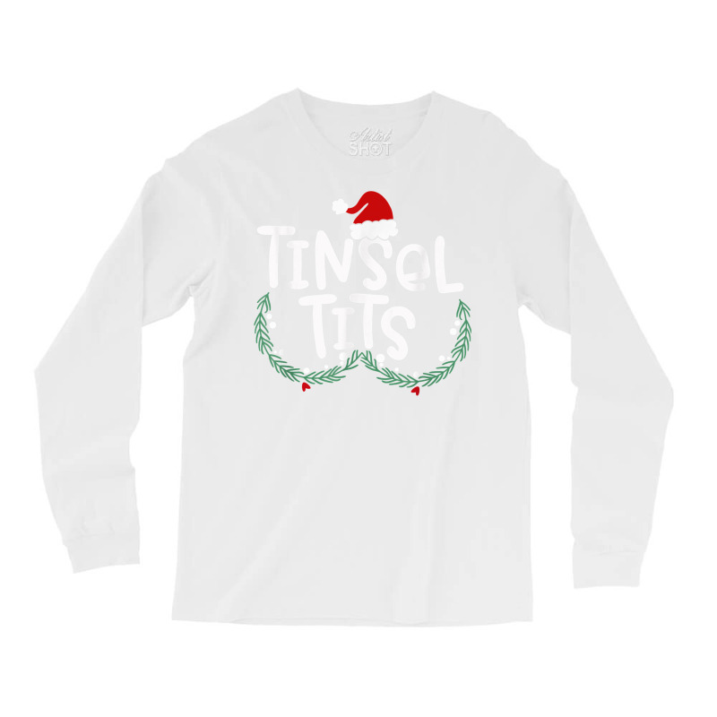 Tinsel Tits And Jingle Balls Funny Matching Christmas Couple Hippie Long Sleeve Shirts | Artistshot