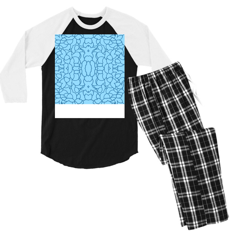 Abstract Blue Patten Tumblr Men's 3/4 Sleeve Pajama Set by kadlagbarjaf | Artistshot