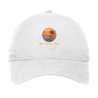 Trending Retro St Petersburg Florida Vintage 70s Sunset Adjustable Cap | Artistshot