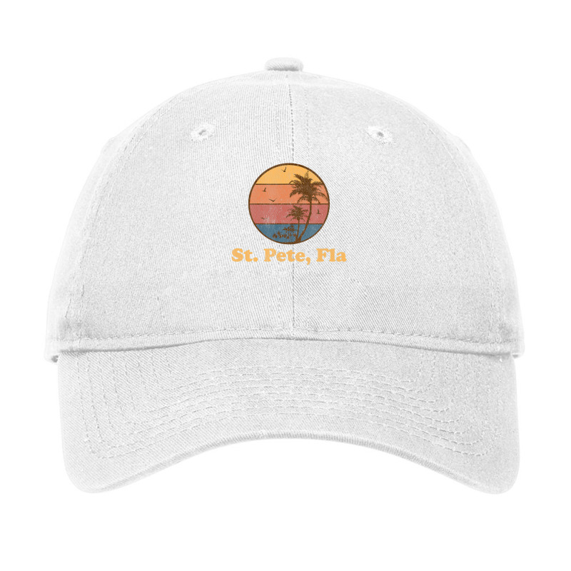 Trending Retro St Petersburg Florida Vintage 70s Sunset Adjustable Cap by haodinhvan1 | Artistshot