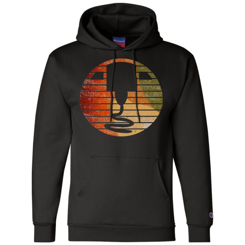 Distressed Vintage 3d Printer Sunset For The Maker Quote Boy Cool Champion Hoodie | Artistshot