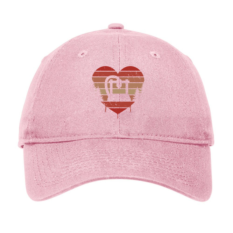 Cute Vintage Heart 3d Printing Valentine Day Gift Idea Humor Adjustable Cap by kadlagbarjaf | Artistshot