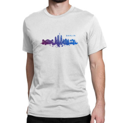 berlin watercolor skyline Classic T-shirt | Artistshot