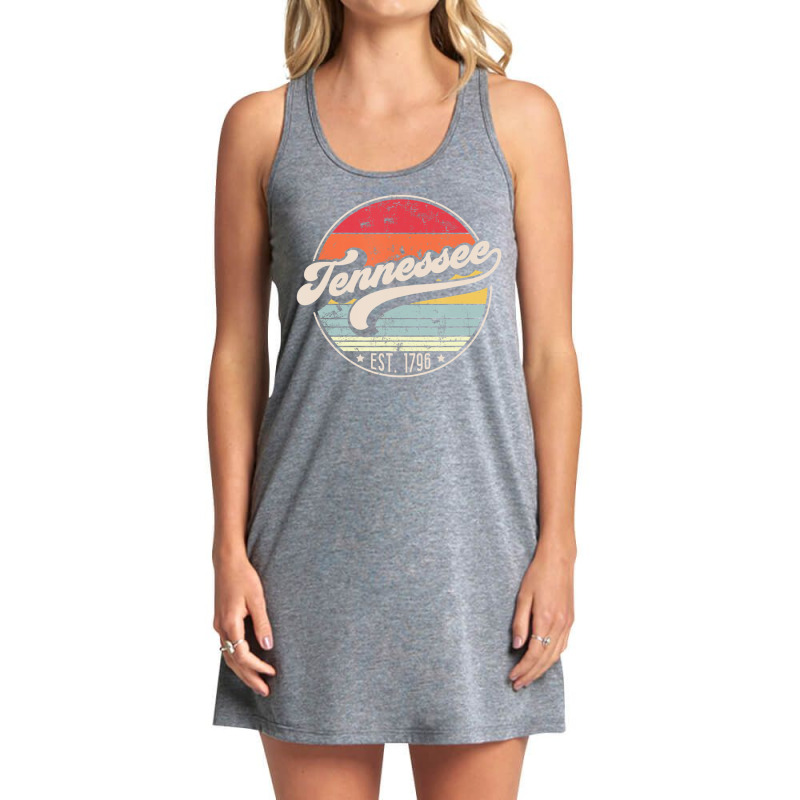 Limited Edition Retro Tennessee Home State Tn Cool 70s Style Sunset Tank Dress by haodinhvan1 | Artistshot