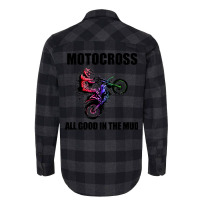 Motocross Gift All Good In The Mud Dirt Biker Gift Vintage Flannel Shirt | Artistshot