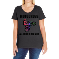 Motocross Gift All Good In The Mud Dirt Biker Gift Vintage Ladies Curvy T-shirt | Artistshot