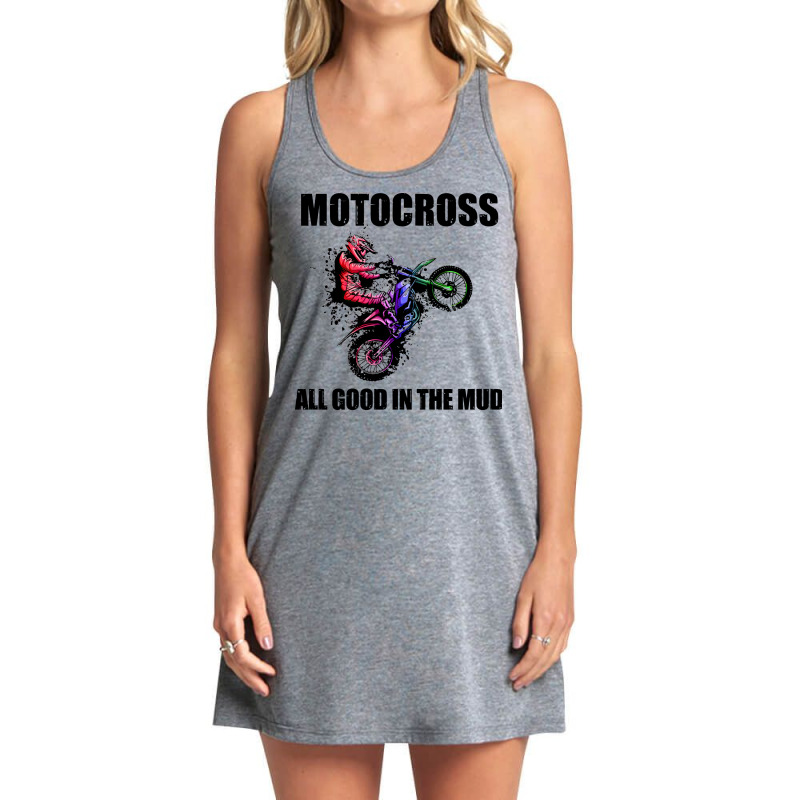 Motocross Gift All Good In The Mud Dirt Biker Gift Vintage Tank Dress by orichkervanr | Artistshot