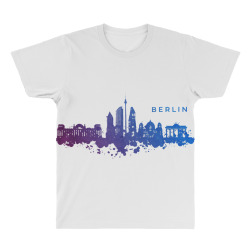 berlin watercolor skyline All Over Men's T-shirt | Artistshot