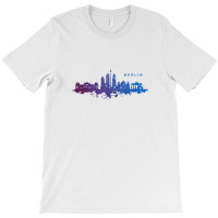 Berlin Watercolor Skyline T-shirt | Artistshot