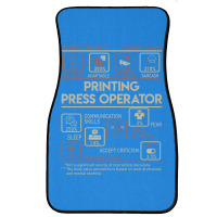 Printing Press Operator T  Multitasking Daily Value Gift Item Tee Front Car Mat | Artistshot