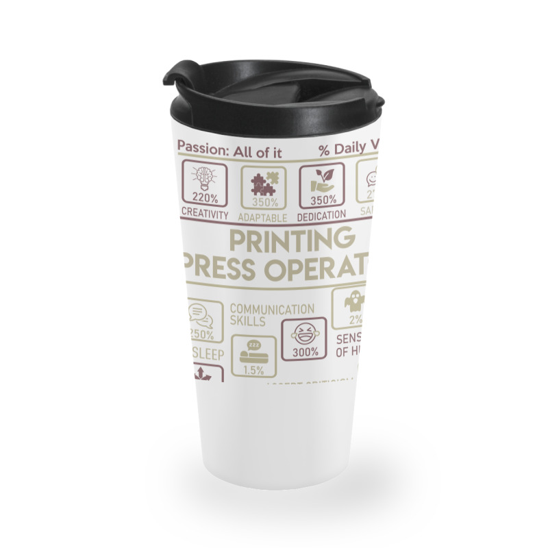 Printing Press Operator T  Multitasking Daily Value Gift Item Tee Travel Mug | Artistshot