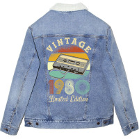 Vintage 1980 Cool Unisex Sherpa-lined Denim Jacket | Artistshot