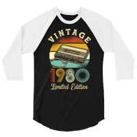 Vintage 1980 Cool 3/4 Sleeve Shirt | Artistshot