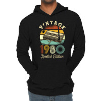 Vintage 1980 Cool Lightweight Hoodie | Artistshot