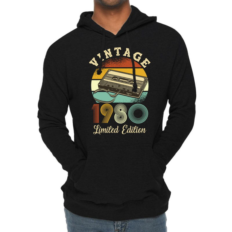 Vintage 1980 Cool Lightweight Hoodie by tindalberkay9 | Artistshot