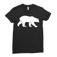 Walking Polar Bear  Copy Ladies Fitted T-shirt | Artistshot