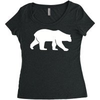 Walking Polar Bear  Copy Women's Triblend Scoop T-shirt | Artistshot