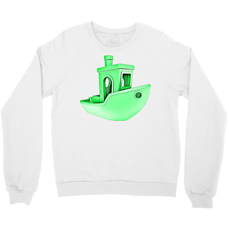 A Benchy 3d Printer For The Maker Stars Crewneck Sweatshirt by samjiemineef | Artistshot