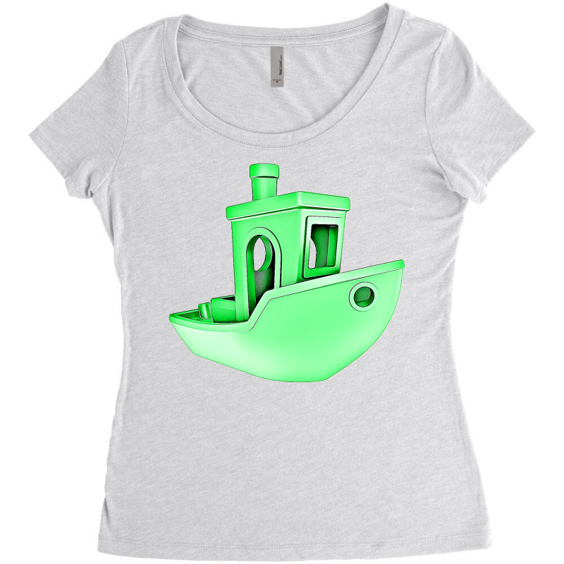 A Benchy 3d Printer For The Maker Stars Women's Triblend Scoop T-shirt by samjiemineef | Artistshot