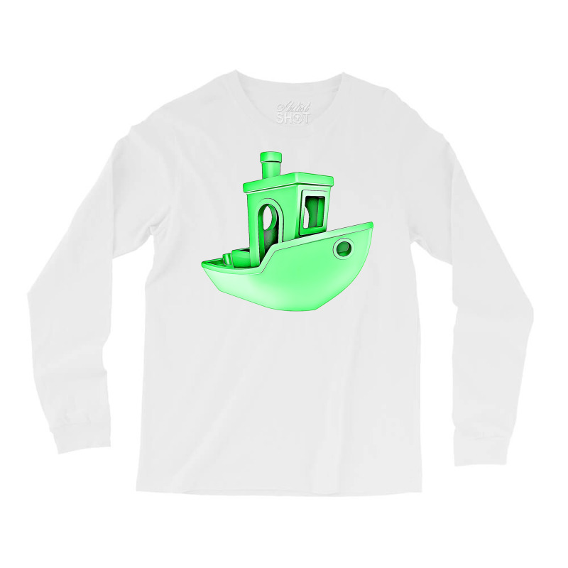 A Benchy 3d Printer For The Maker Stars Long Sleeve Shirts by samjiemineef | Artistshot