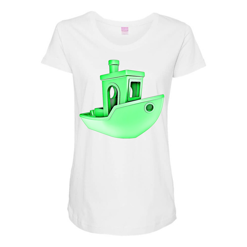 A Benchy 3d Printer For The Maker Stars Maternity Scoop Neck T-shirt by samjiemineef | Artistshot