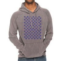 Love Heart In Blue Color Pattern Blue Vintage Hoodie | Artistshot