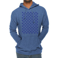 Love Heart In Blue Color Pattern Blue Lightweight Hoodie | Artistshot