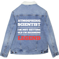 Artistshort Trending Atmospheric Scientist I'm Not Getting Old I'm Bec Unisex Sherpa-lined Denim Jacket | Artistshot