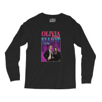 Olivia Benson & Elliot Stabler 90s Inspired Vintage Homage Condensed Long Sleeve Shirts | Artistshot