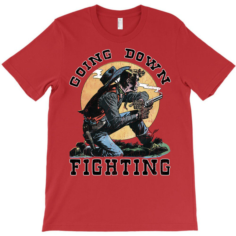 Going Down Fighting Like Jesse James Stars T-Shirt by mamiliediiq | Artistshot