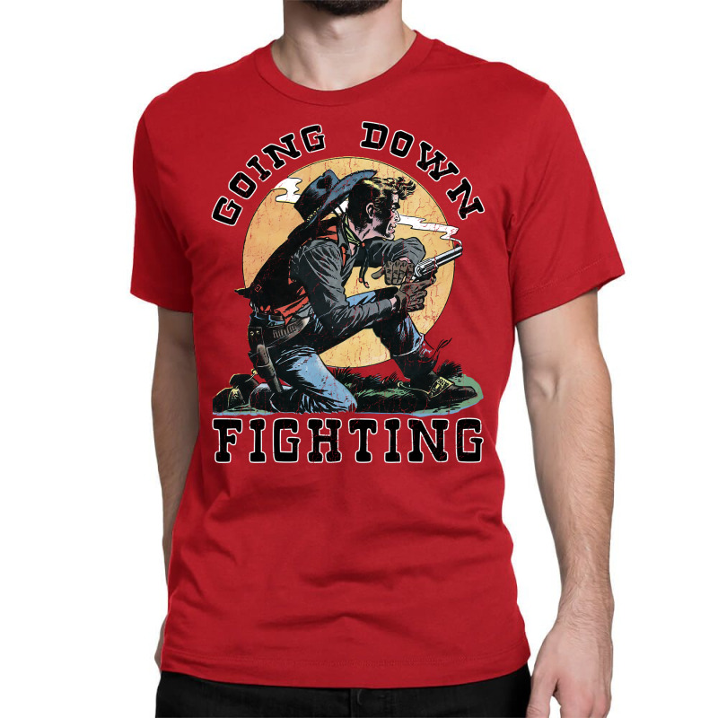 Going Down Fighting Like Jesse James Stars Classic T-shirt by mamiliediiq | Artistshot