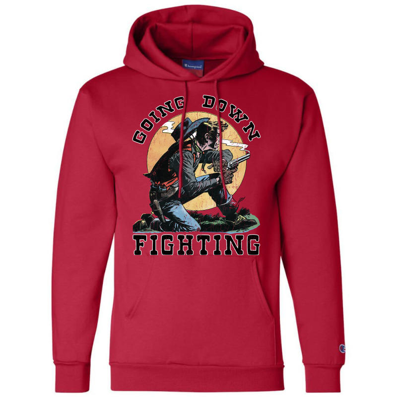 Going Down Fighting Like Jesse James Stars Champion Hoodie by mamiliediiq | Artistshot