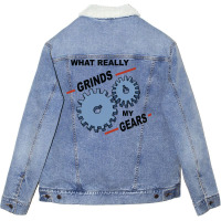 What Really Grinds My Gears Summer Unisex Sherpa-lined Denim Jacket | Artistshot