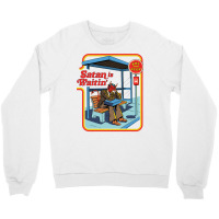 Satan Is Waitin' Crewneck Sweatshirt | Artistshot