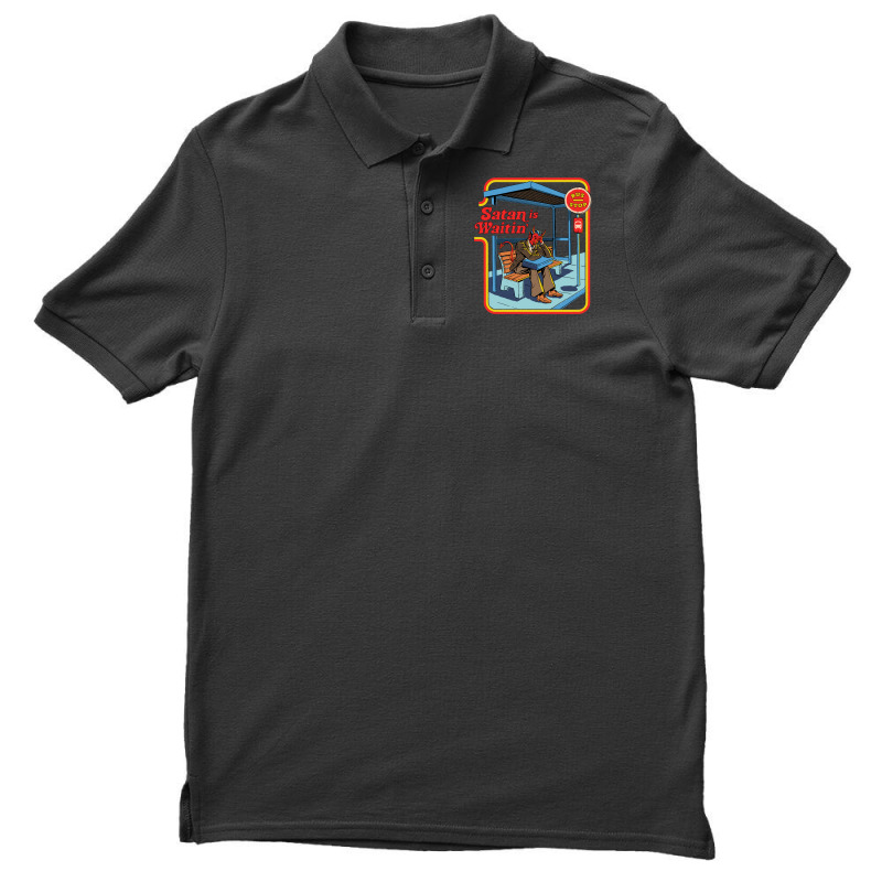 Satan Is Waitin' Men's Polo Shirt | Artistshot