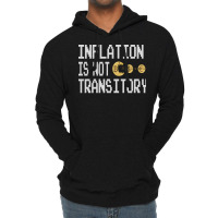 Inflation Is Not Transitory Retro Lightweight Hoodie | Artistshot