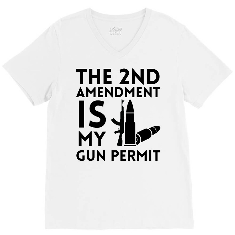 2nd Amendment Music Love V-neck Tee | Artistshot