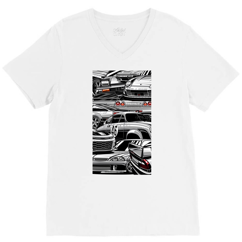 Amazing Cars V-Neck Tee by dodeyeidenc | Artistshot